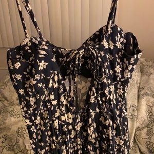 Free People summer maxi dress navy/beige. Used.